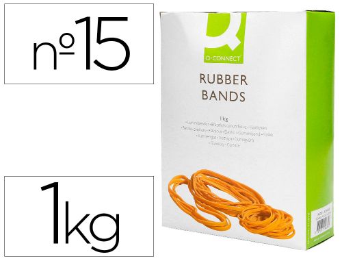 Elasticos q-connect 1000 gr numero 15 , Q-connect , 54328 , 5705831151796